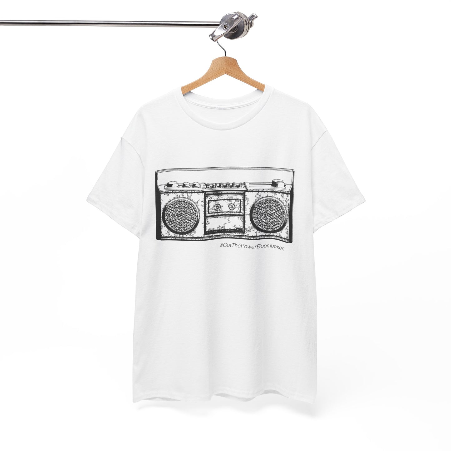 "Got The Power Boombox" Outline T-Shirt