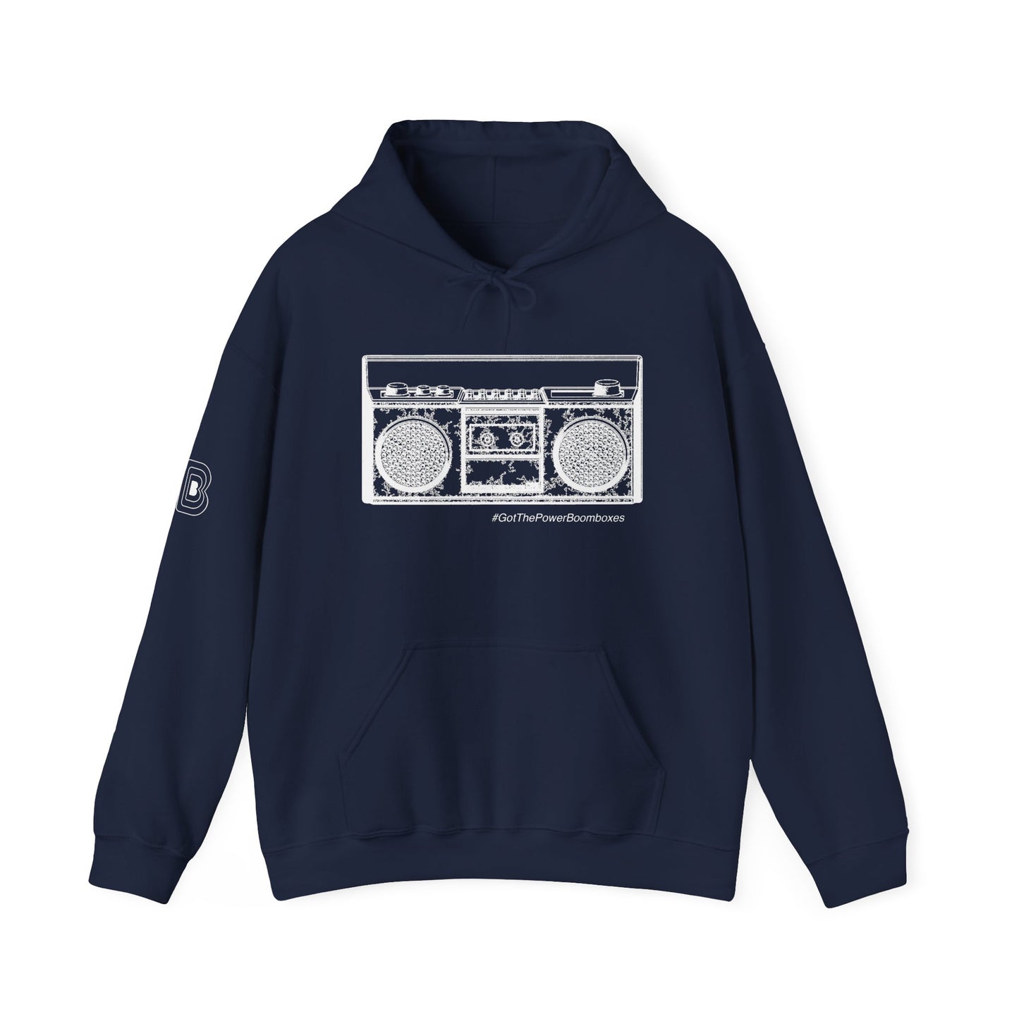 Got The Power Boombox Retro Outline Hoodie