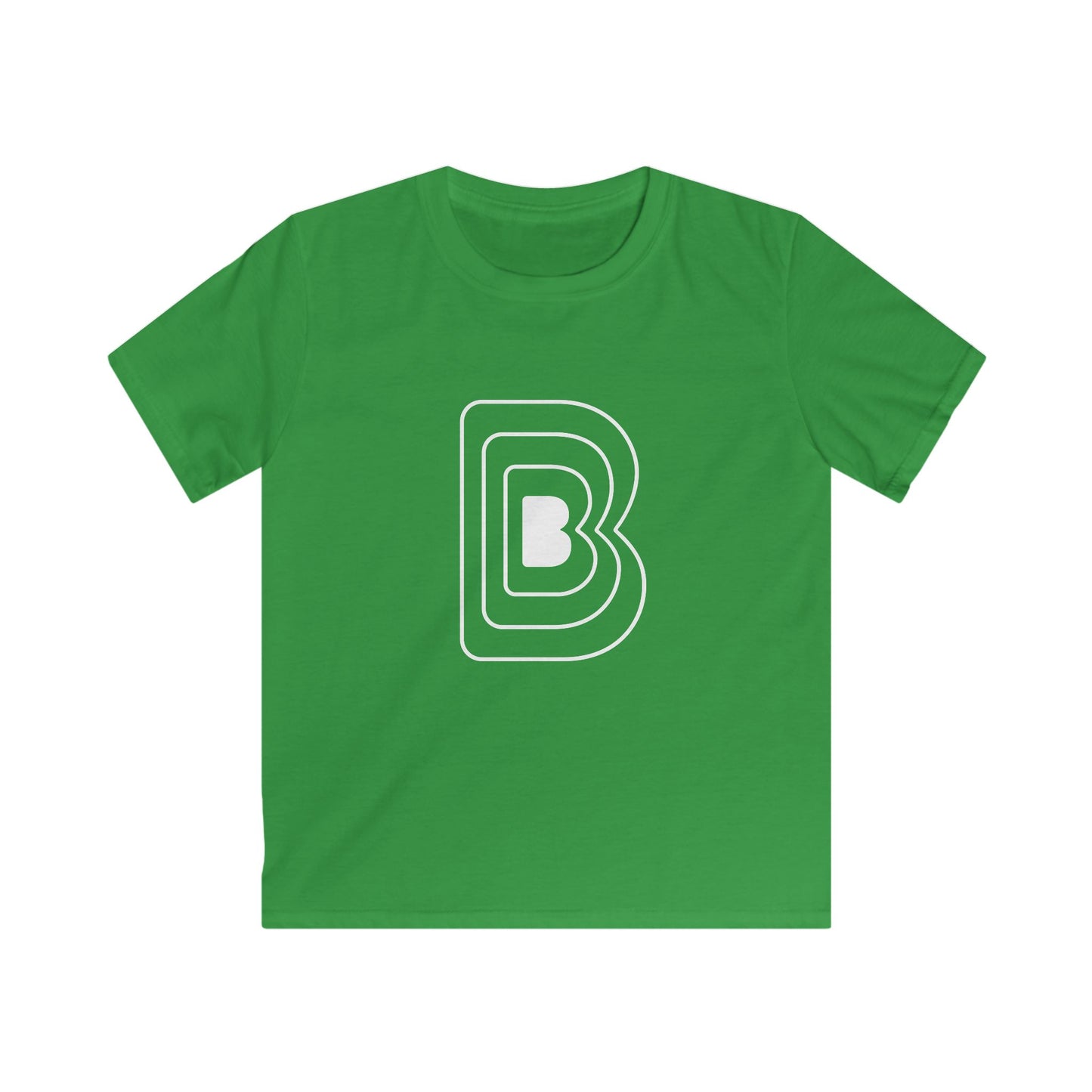 Kids Youth Tee with Bold Letter B Studio Logo Design