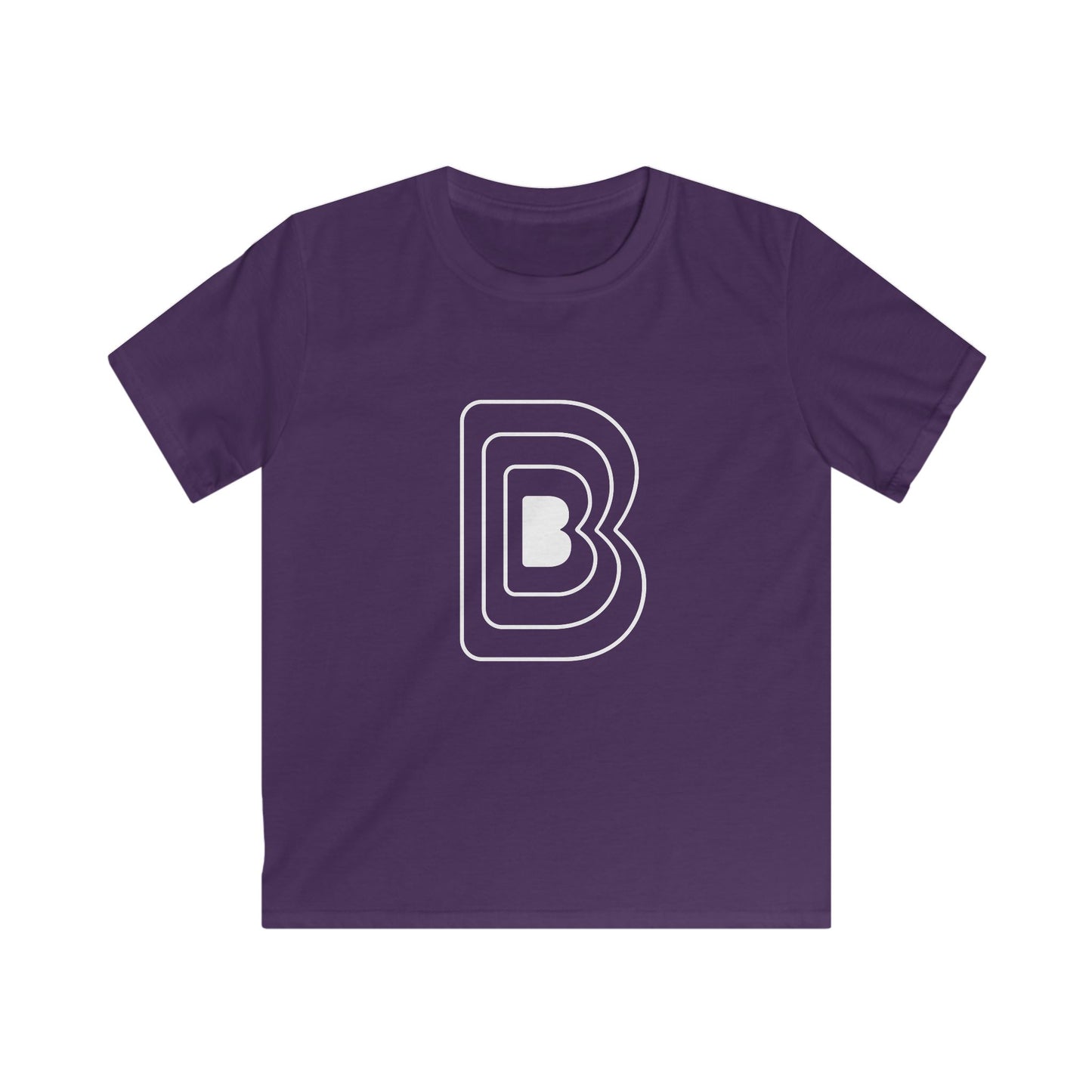 Kids Youth Tee with Bold Letter B Studio Logo Design