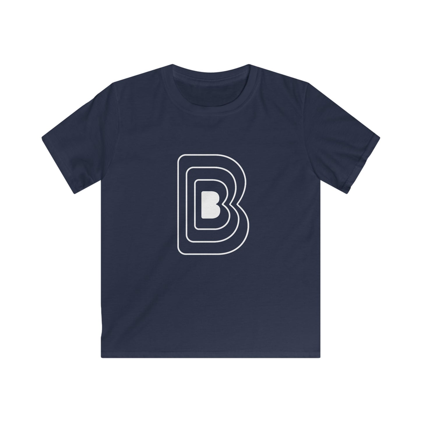 Kids Youth Tee with Bold Letter B Studio Logo Design