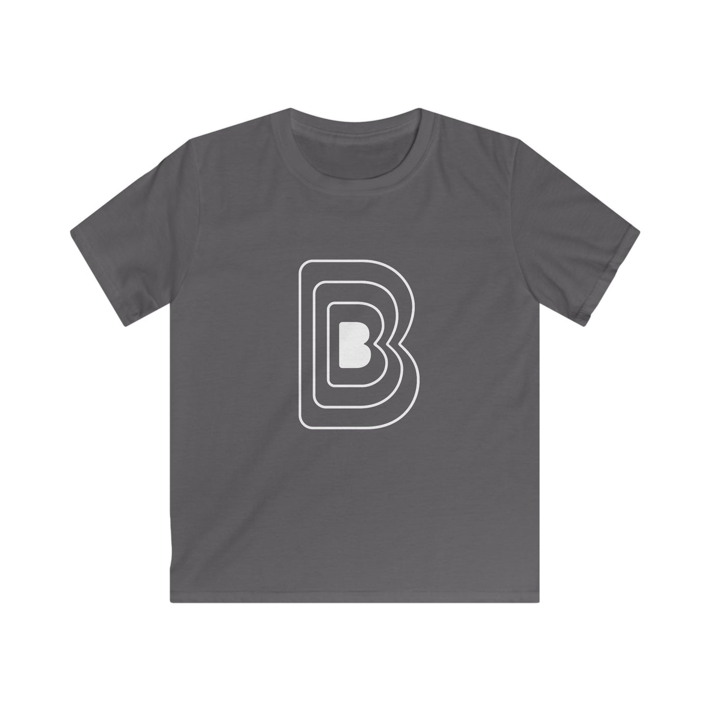 Kids Youth Tee with Bold Letter B Studio Logo Design