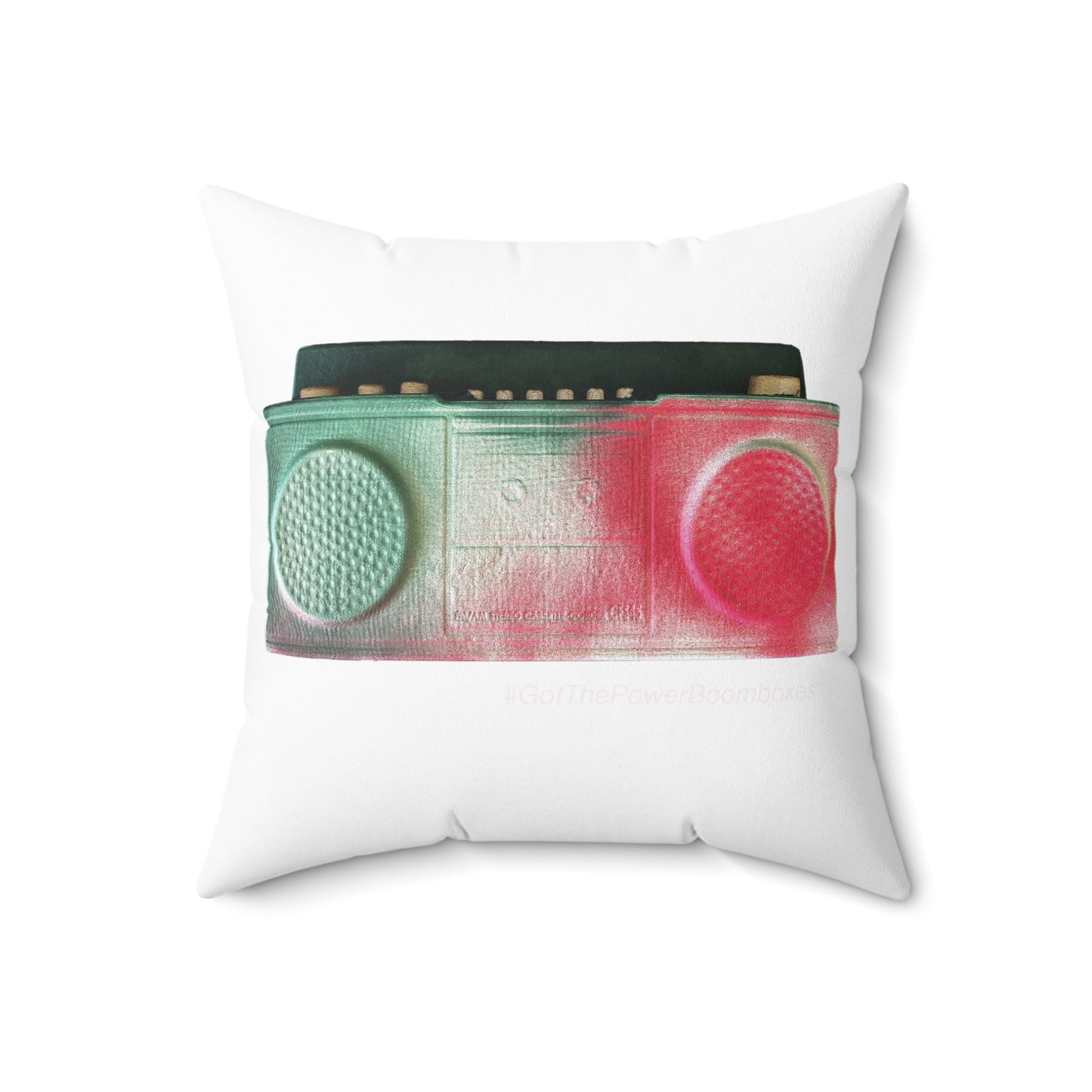 Boombox Square Pillow 2 Sides