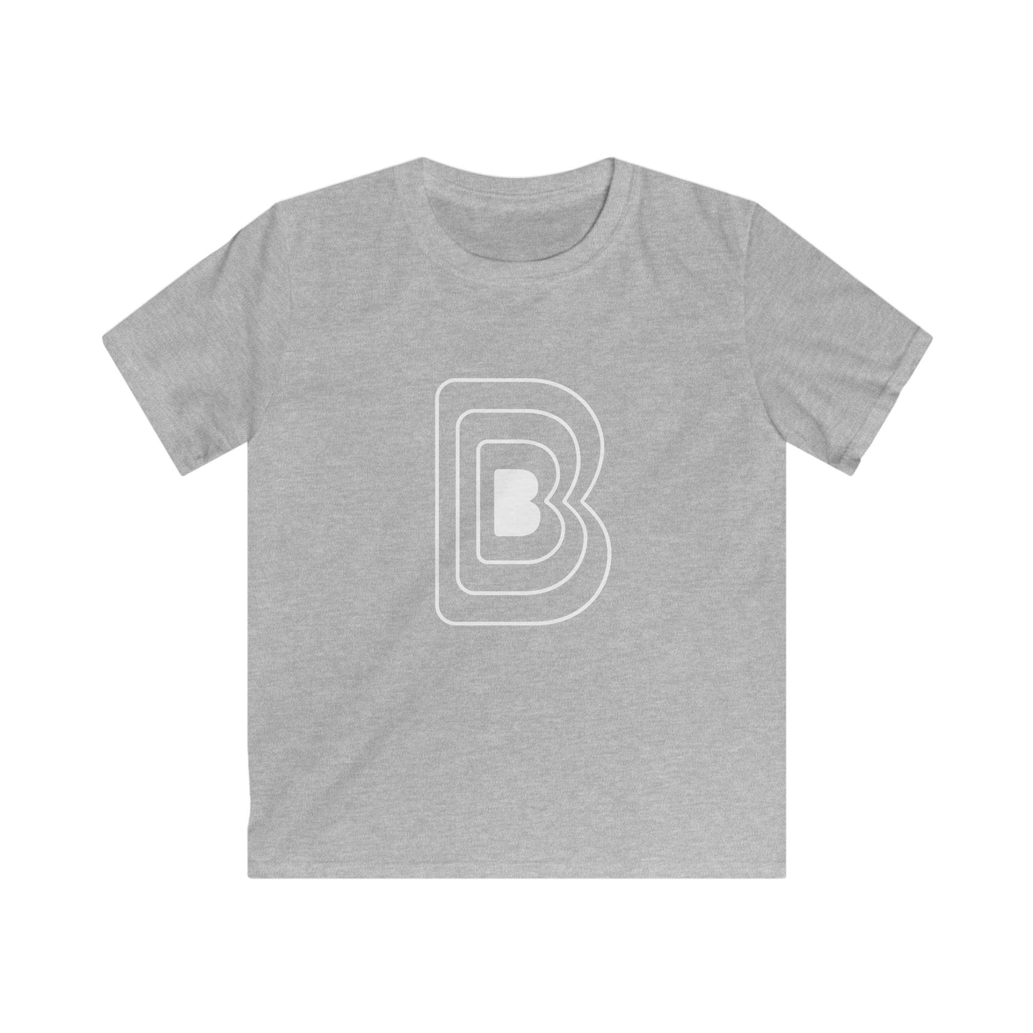 Kids Youth Tee with Bold Letter B Studio Logo Design