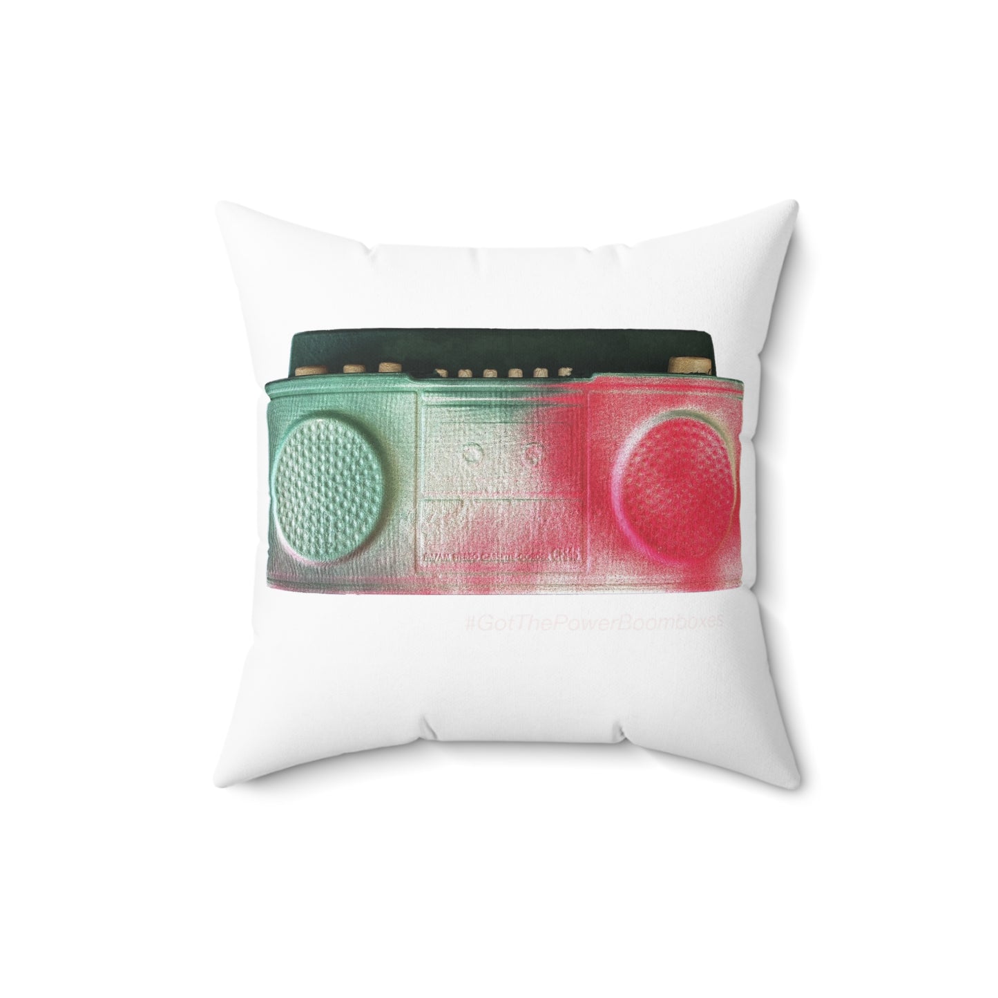 Boombox Square Pillow 2 Sides