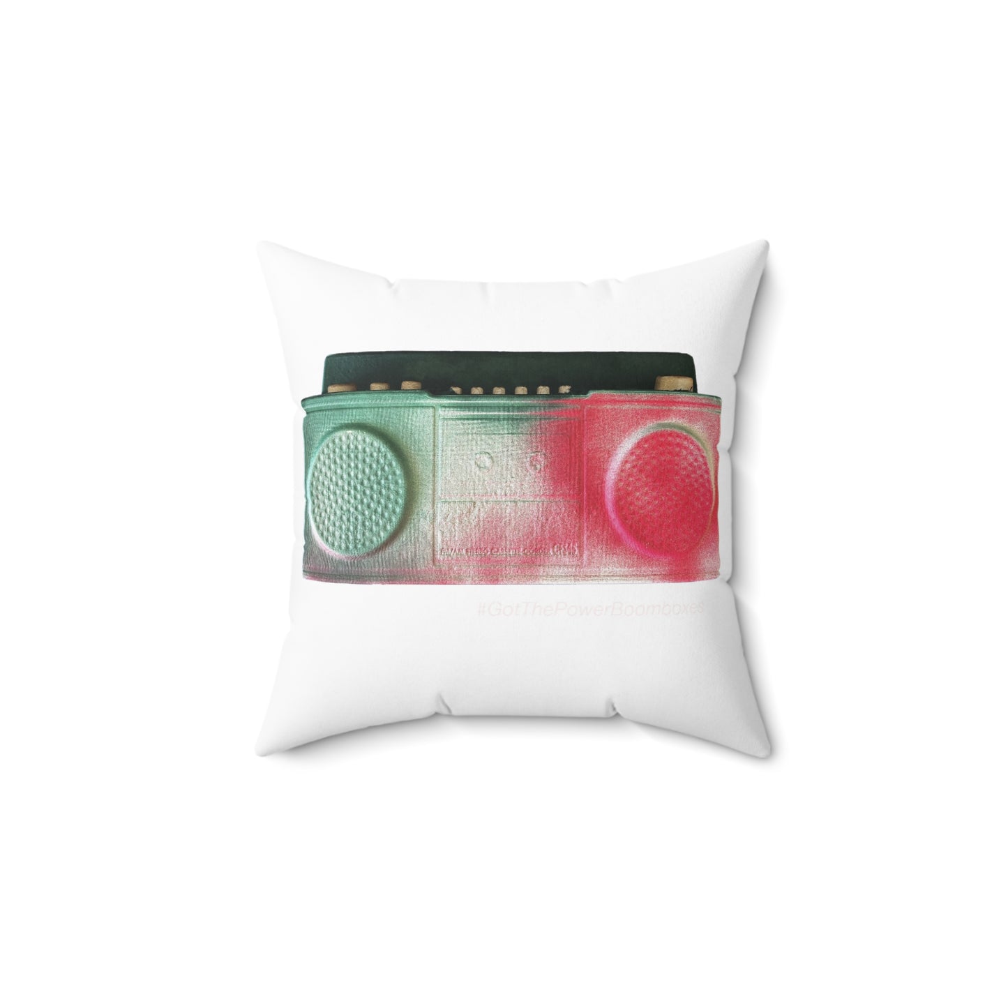 Boombox Square Pillow 2 Sides