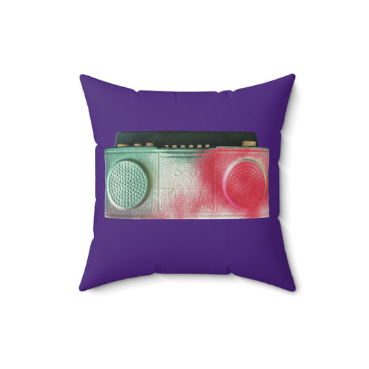 Boombox Double Sided Square Pillow