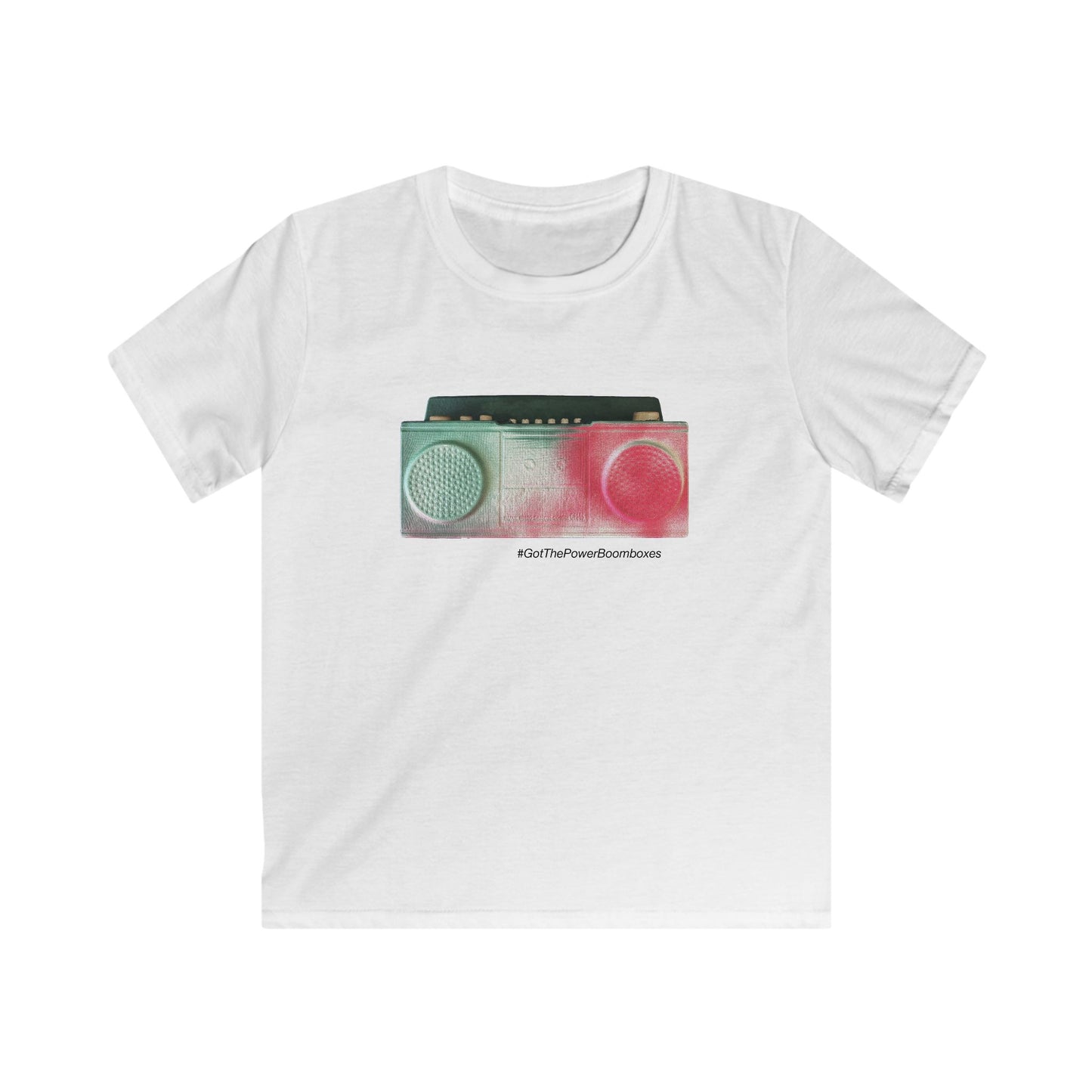 Kids Colorful Retro Boombox Tee