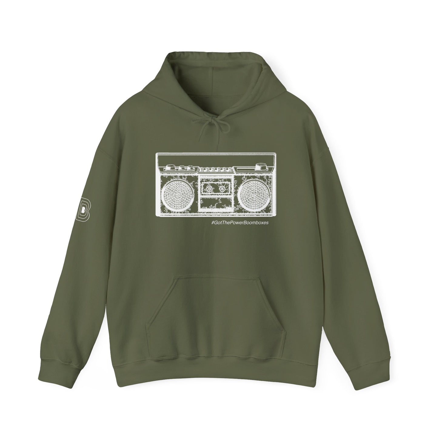 Got The Power Boombox Retro Outline Hoodie