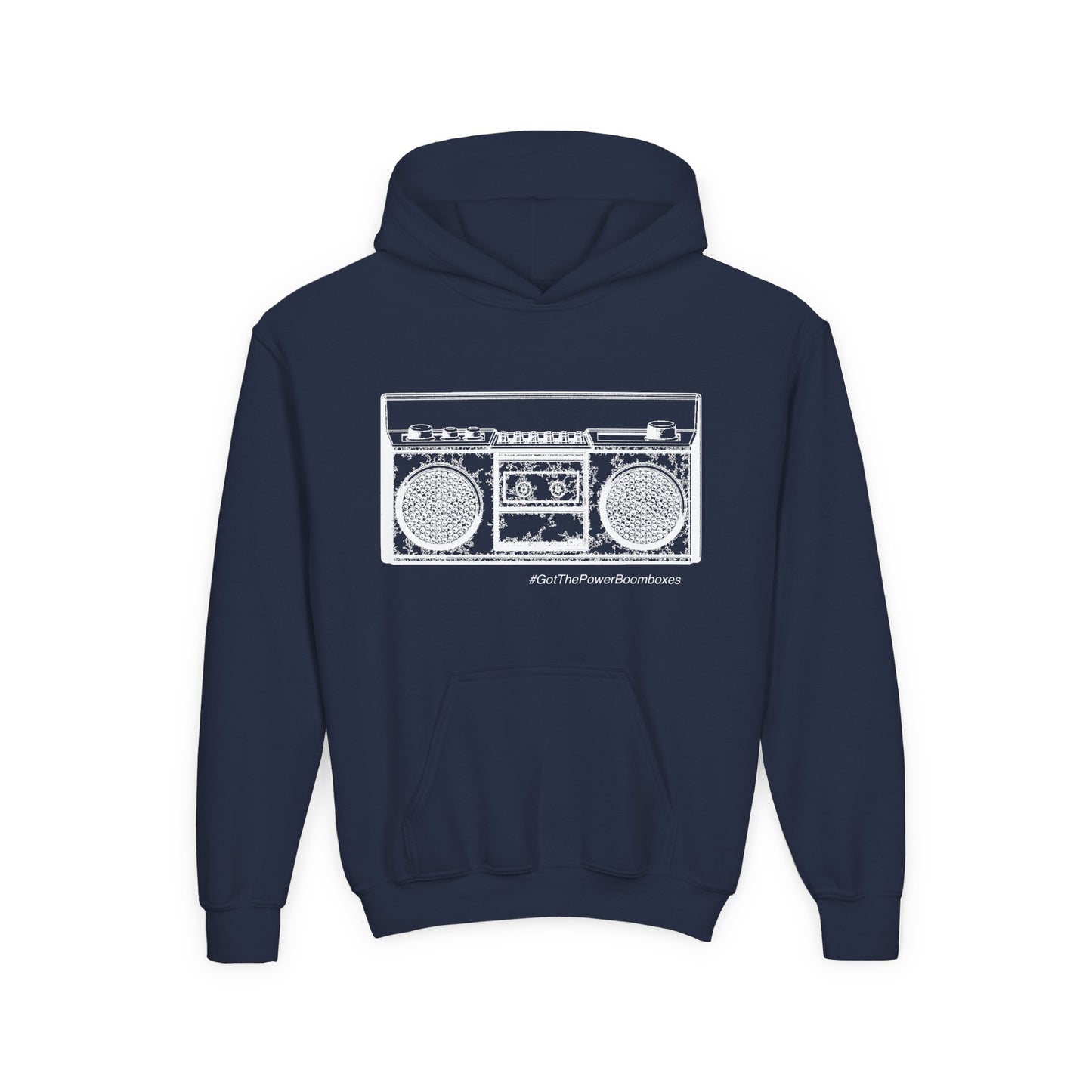Youth  Kids Retro BoomBox Hooded Sweatshirt