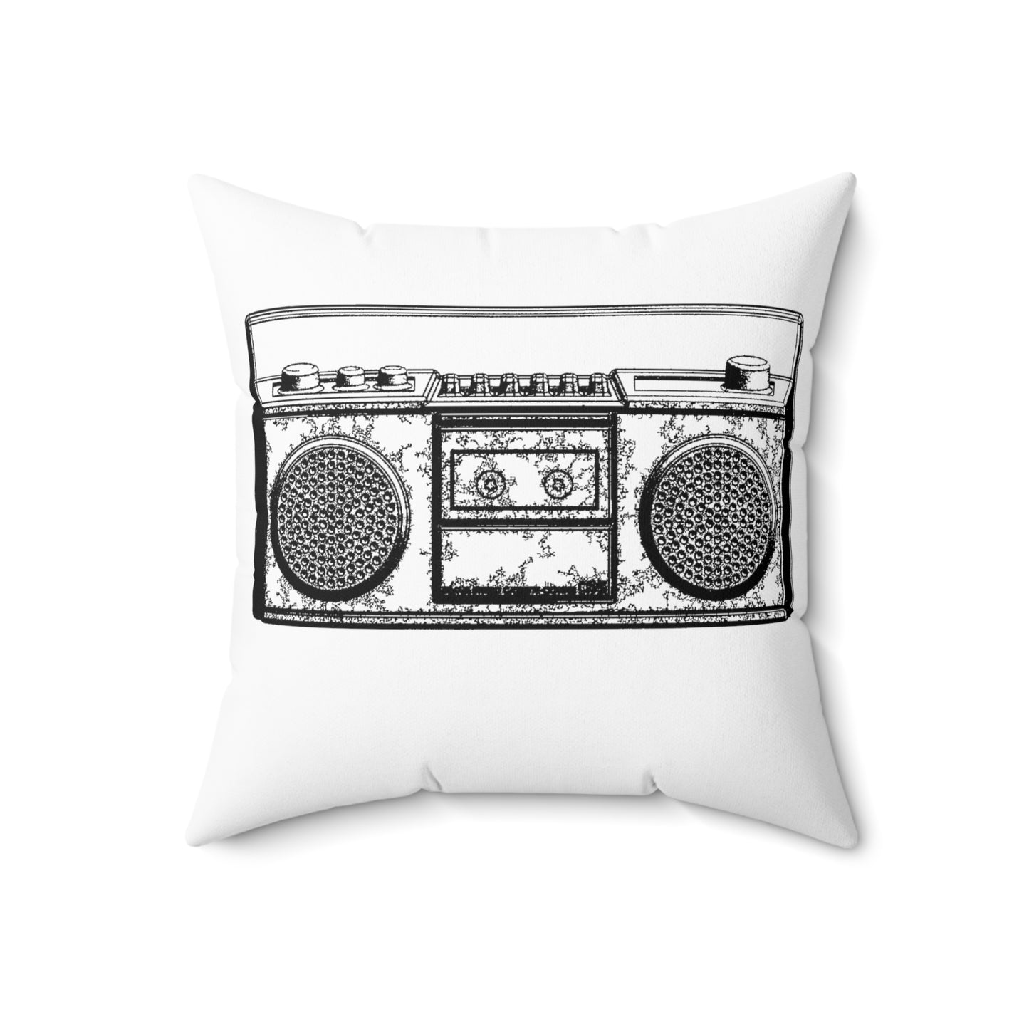 Boombox Square Pillow 2 Sides