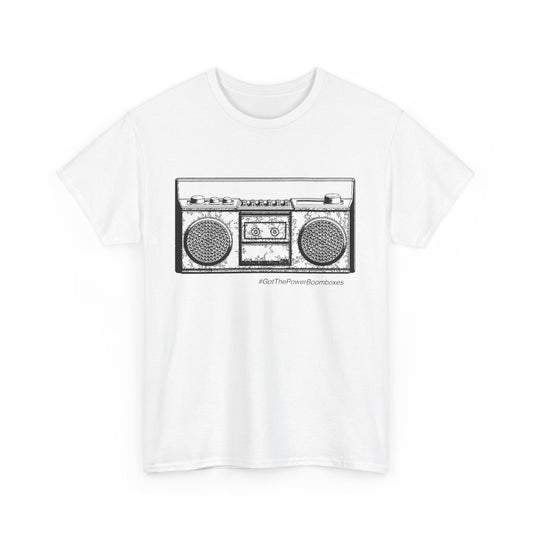 "Got The Power Boombox" Outline T-Shirt