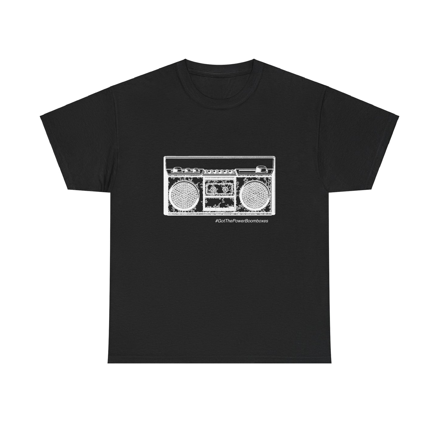 "Got The Power Boombox" Boombox Outline T-Shirt