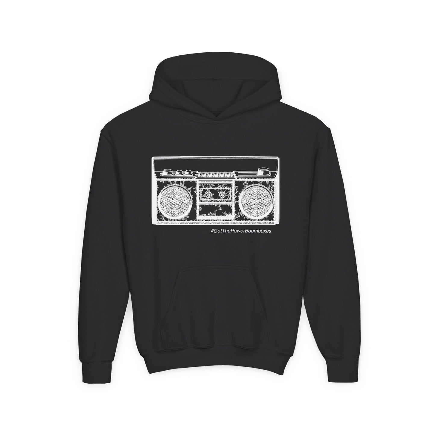 Youth  Kids Retro BoomBox Hooded Sweatshirt