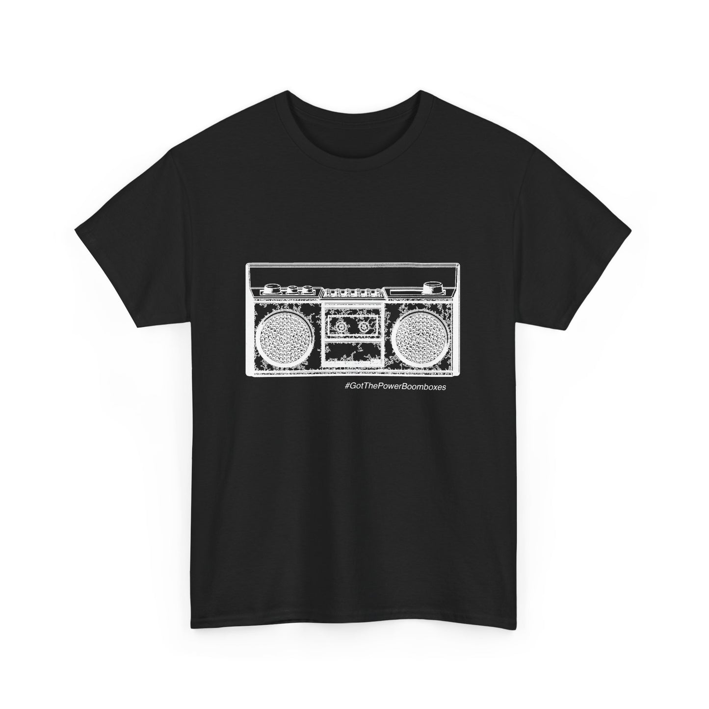 "Got The Power Boombox" Boombox Outline T-Shirt