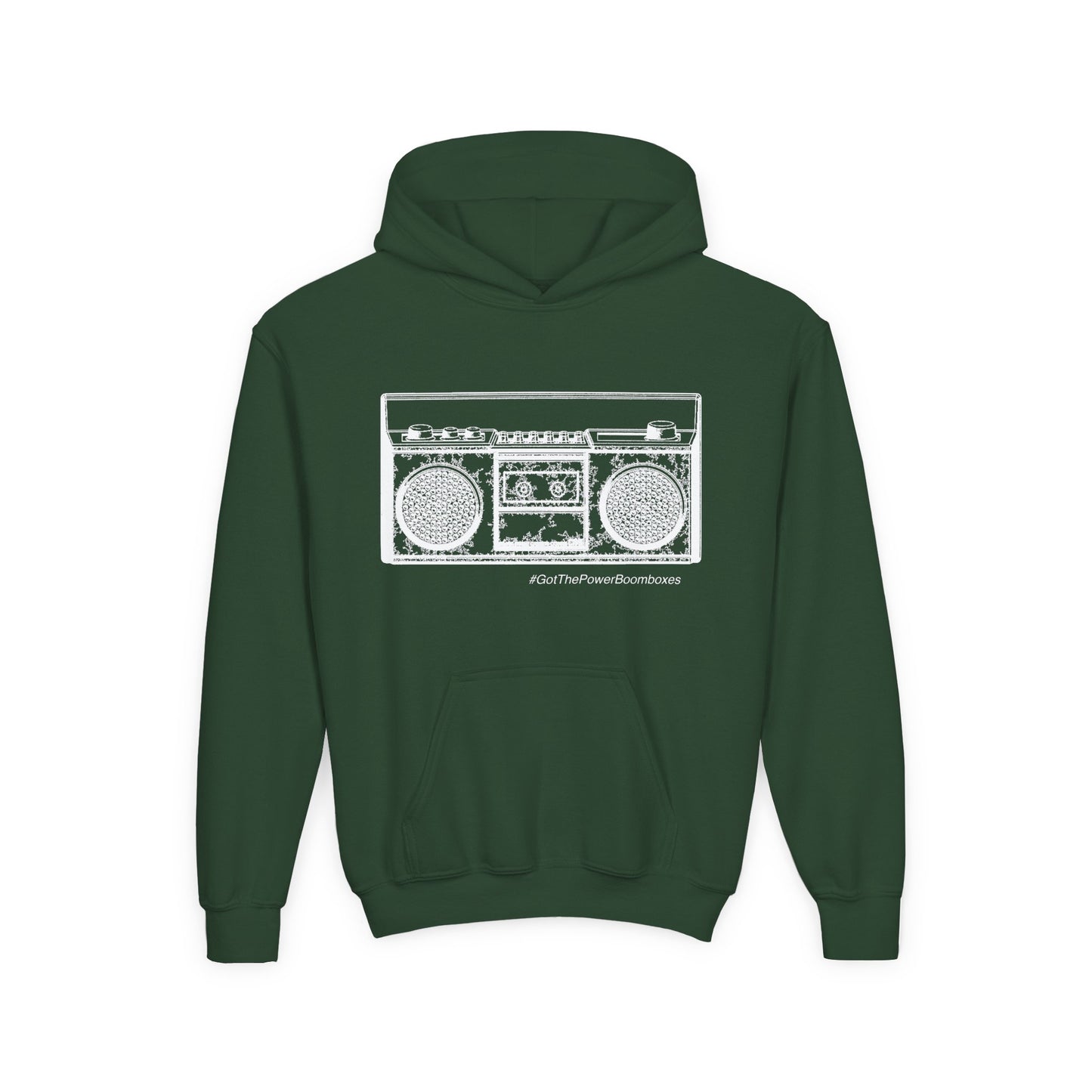 Youth  Kids Retro BoomBox Hooded Sweatshirt