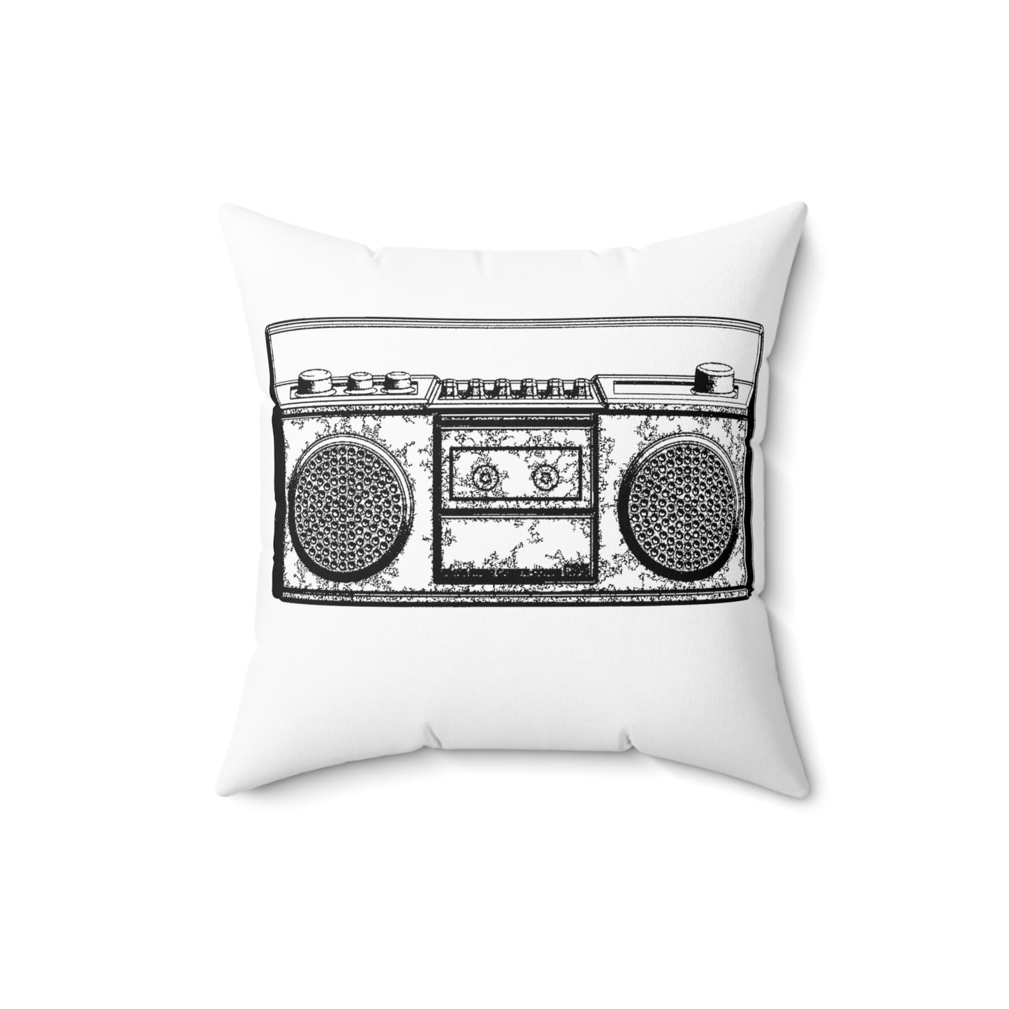 Boombox Square Pillow 2 Sides