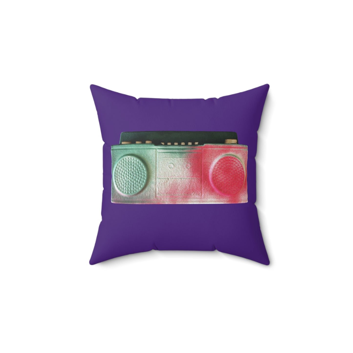 Boombox Double Sided Square Pillow