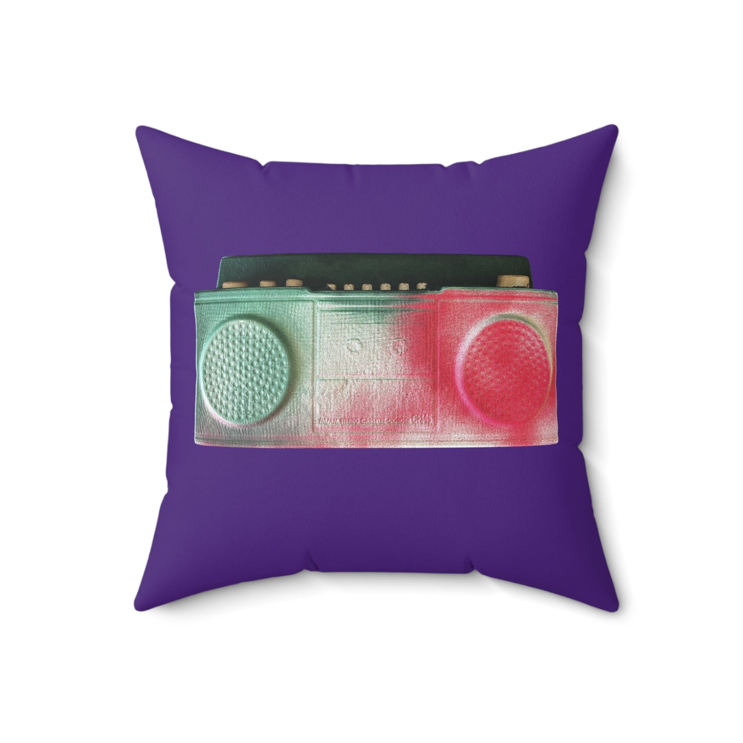 Boombox Double Sided Square Pillow