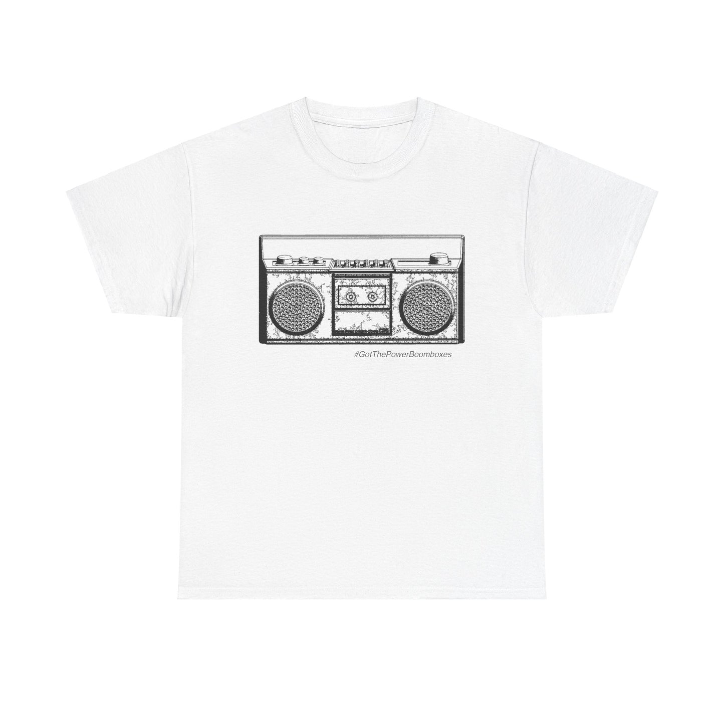 "Got The Power Boombox" Outline T-Shirt