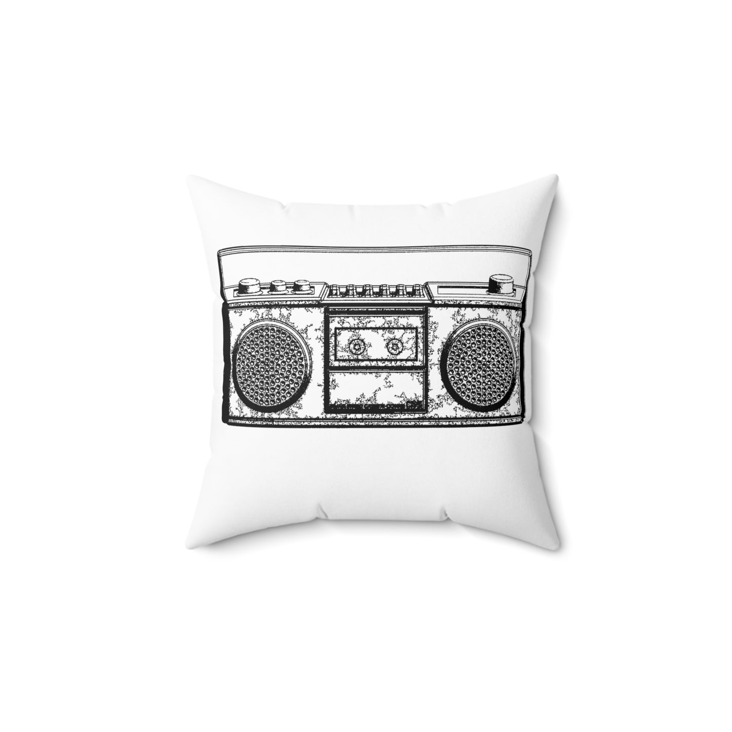 Boombox Square Pillow 2 Sides